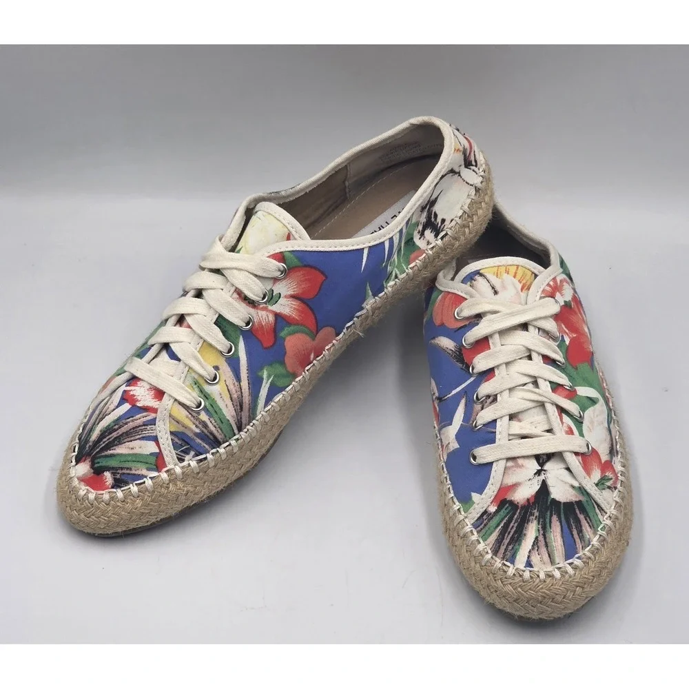 Steve Madden Broadwlk Tropical Espadrille Sneakers Womens 9.5 Floral Casual